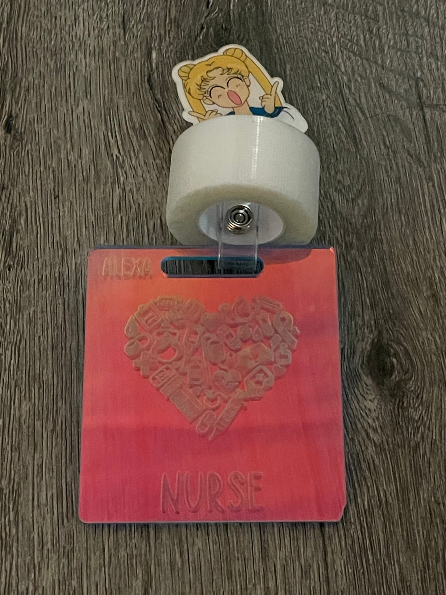 Custom Acrylic Badge Buddy | Horizontal and Vertical Options