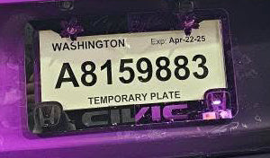 Custom Split Plate Frame (Two Color Plate Frame) | Single Plate Frame