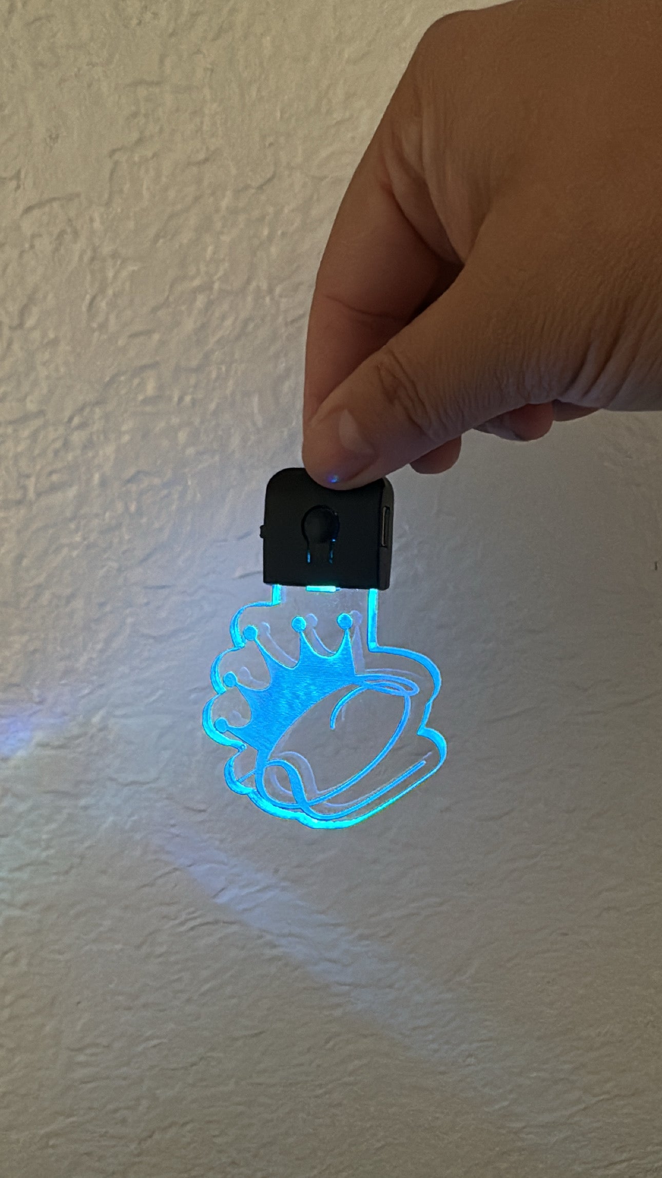 3D Shape Custom Light Up Keychain