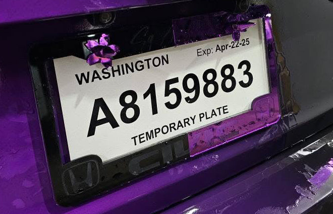 Custom Split Plate Frame (Two Color Plate Frame) | Single Plate Frame