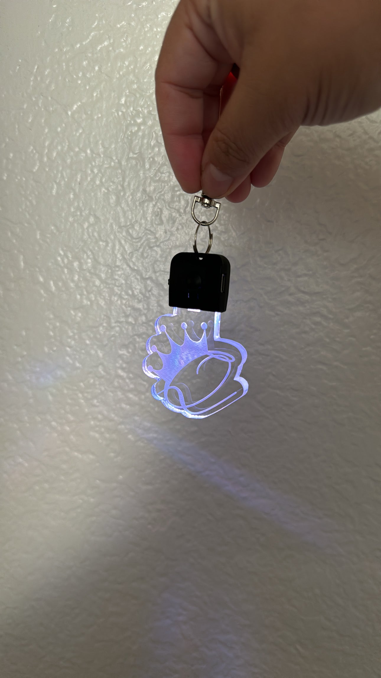 3D Shape Custom Light Up Keychain