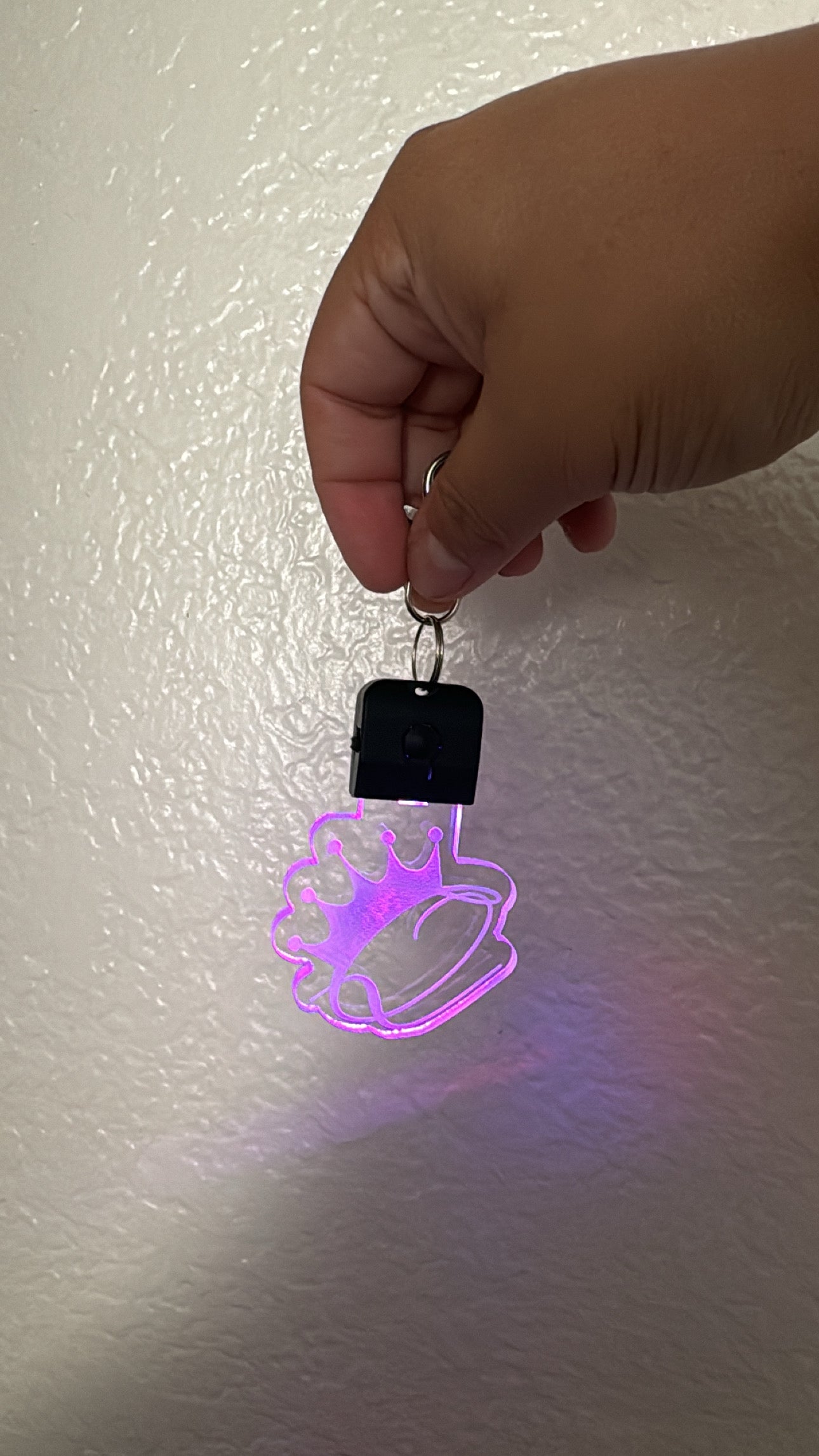 3D Shape Custom Light Up Keychain