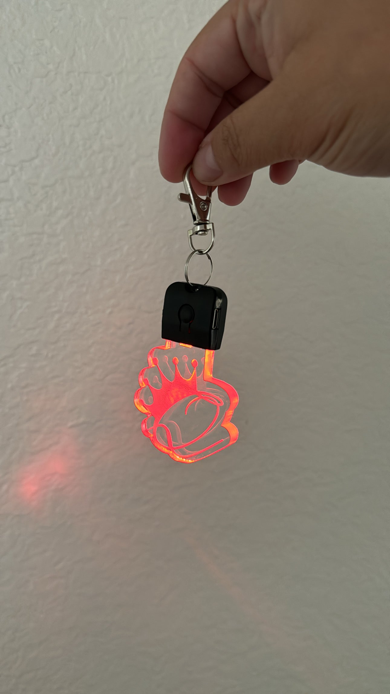 3D Shape Custom Light Up Keychain