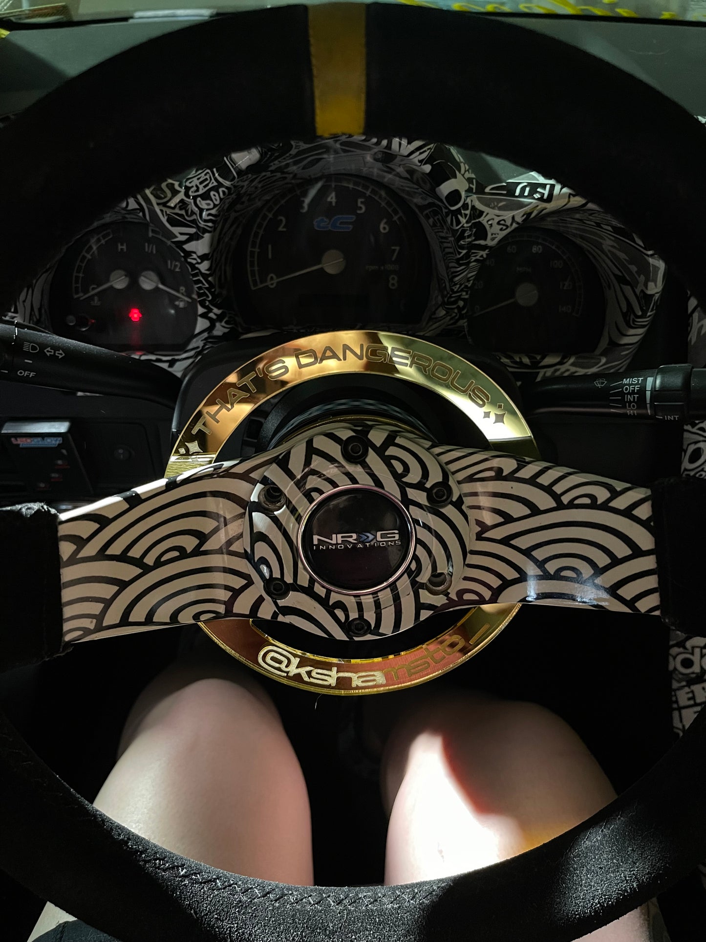 Custom Acrylic NRG Wheel Enhancer for Quick Release Steering Wheels