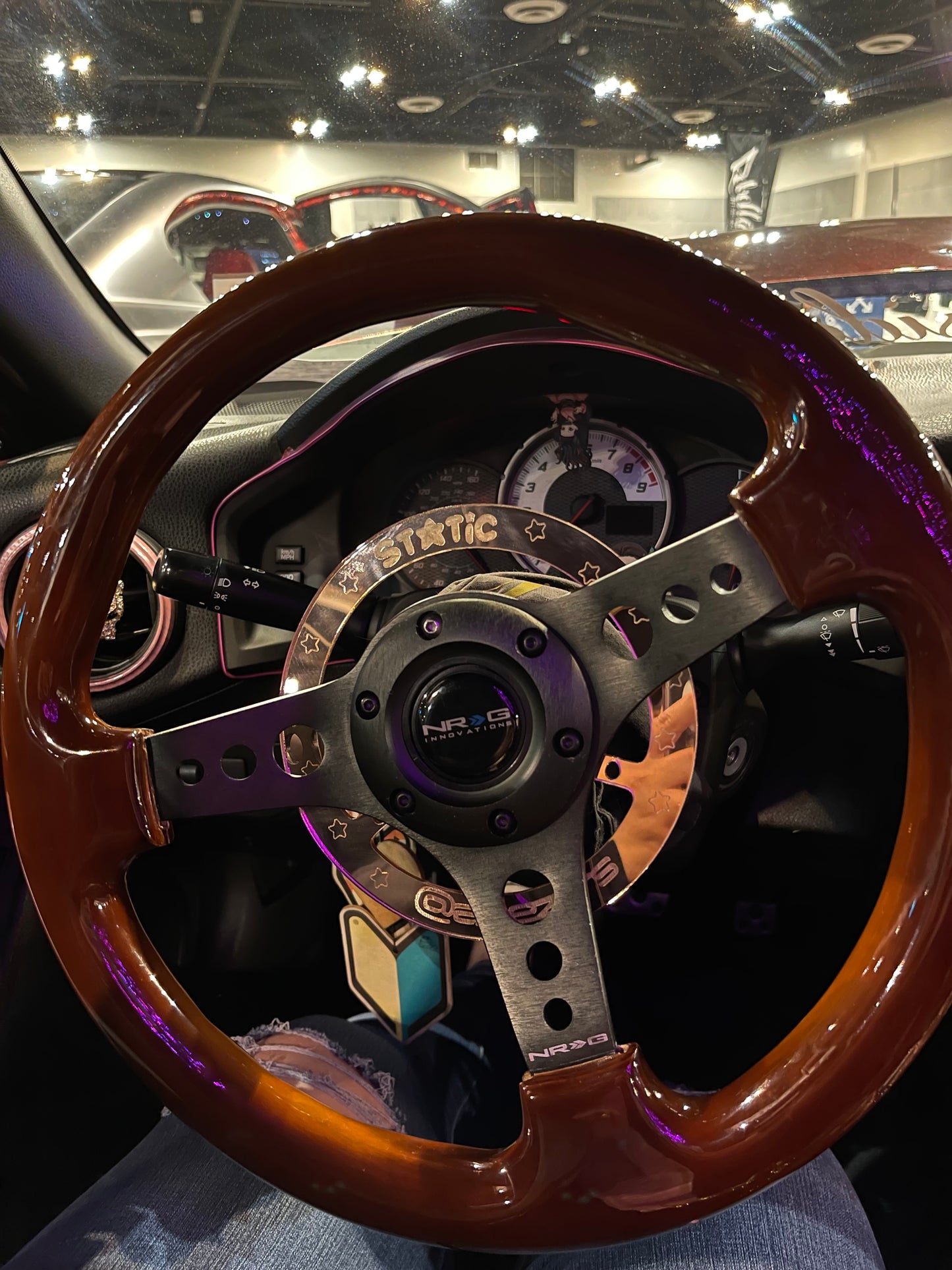 Custom Acrylic NRG Wheel Enhancer for Quick Release Steering Wheels