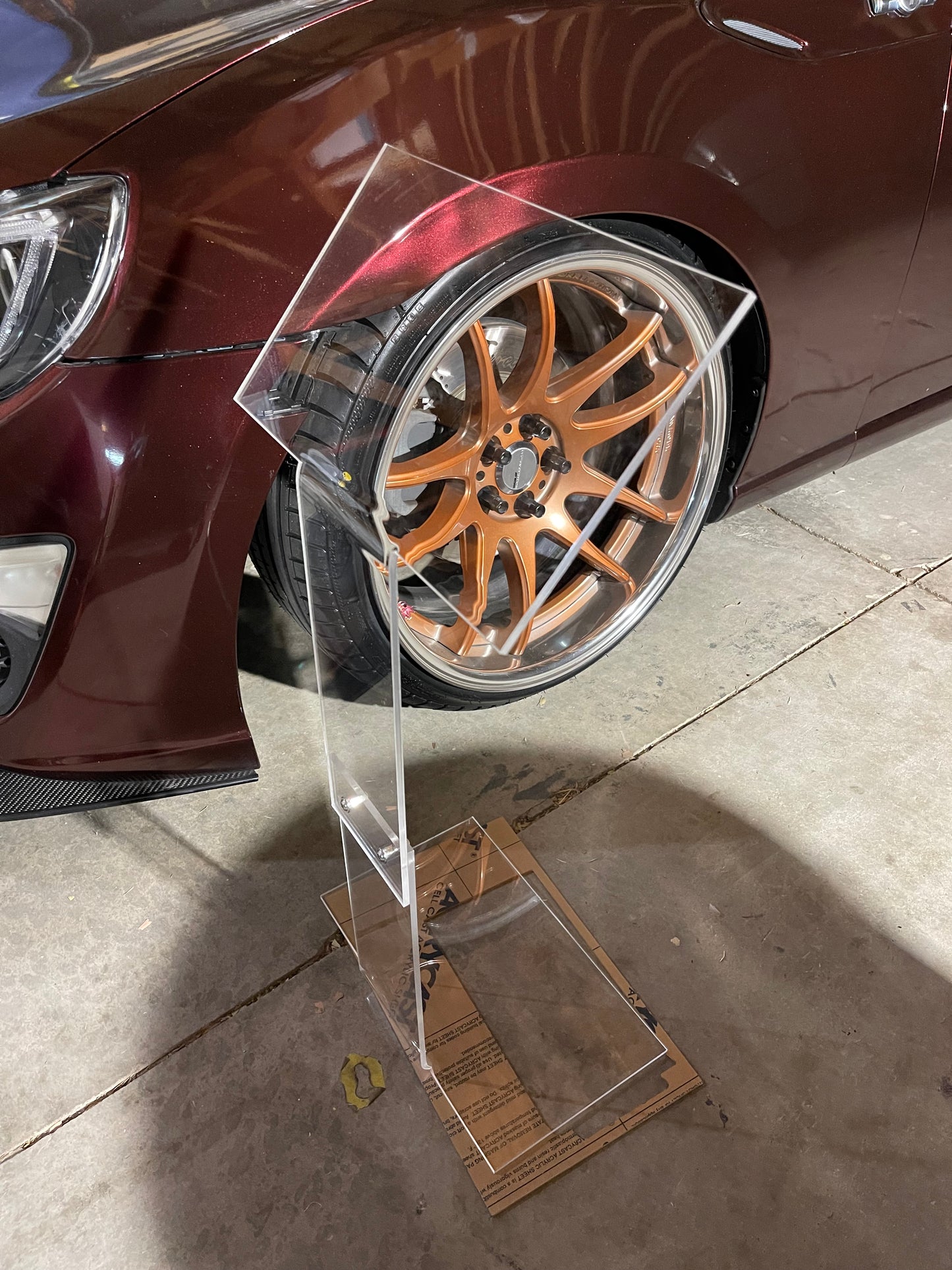 Car Show Display Board Stand | Board Sold Seperate