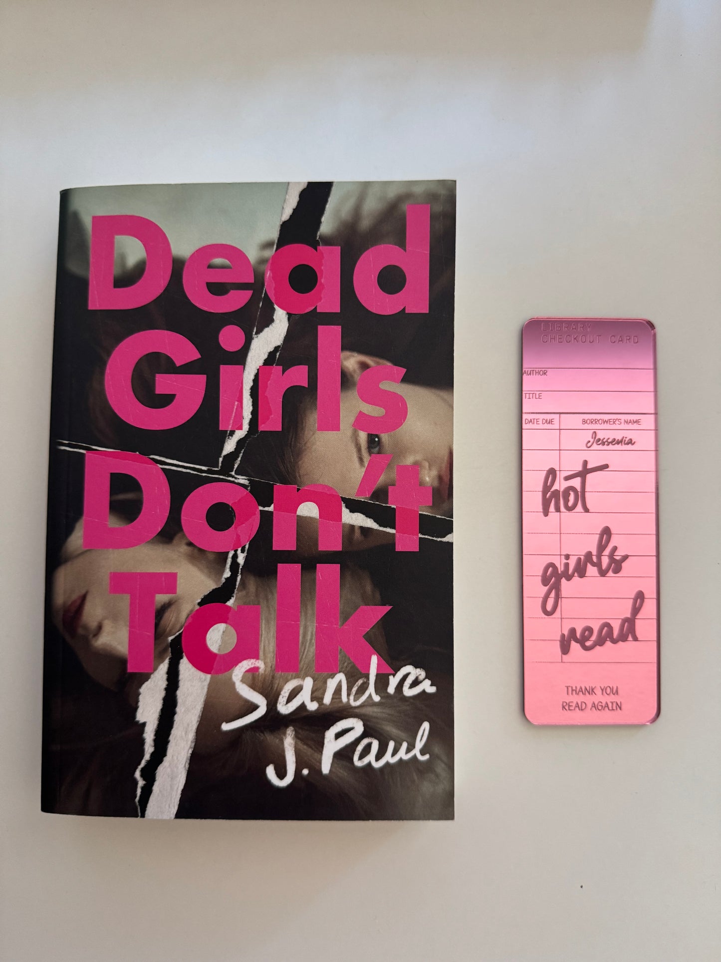 Hot Girls Read Acrylic Bookmark | Customizable Bookmark | Library Card Bookmark