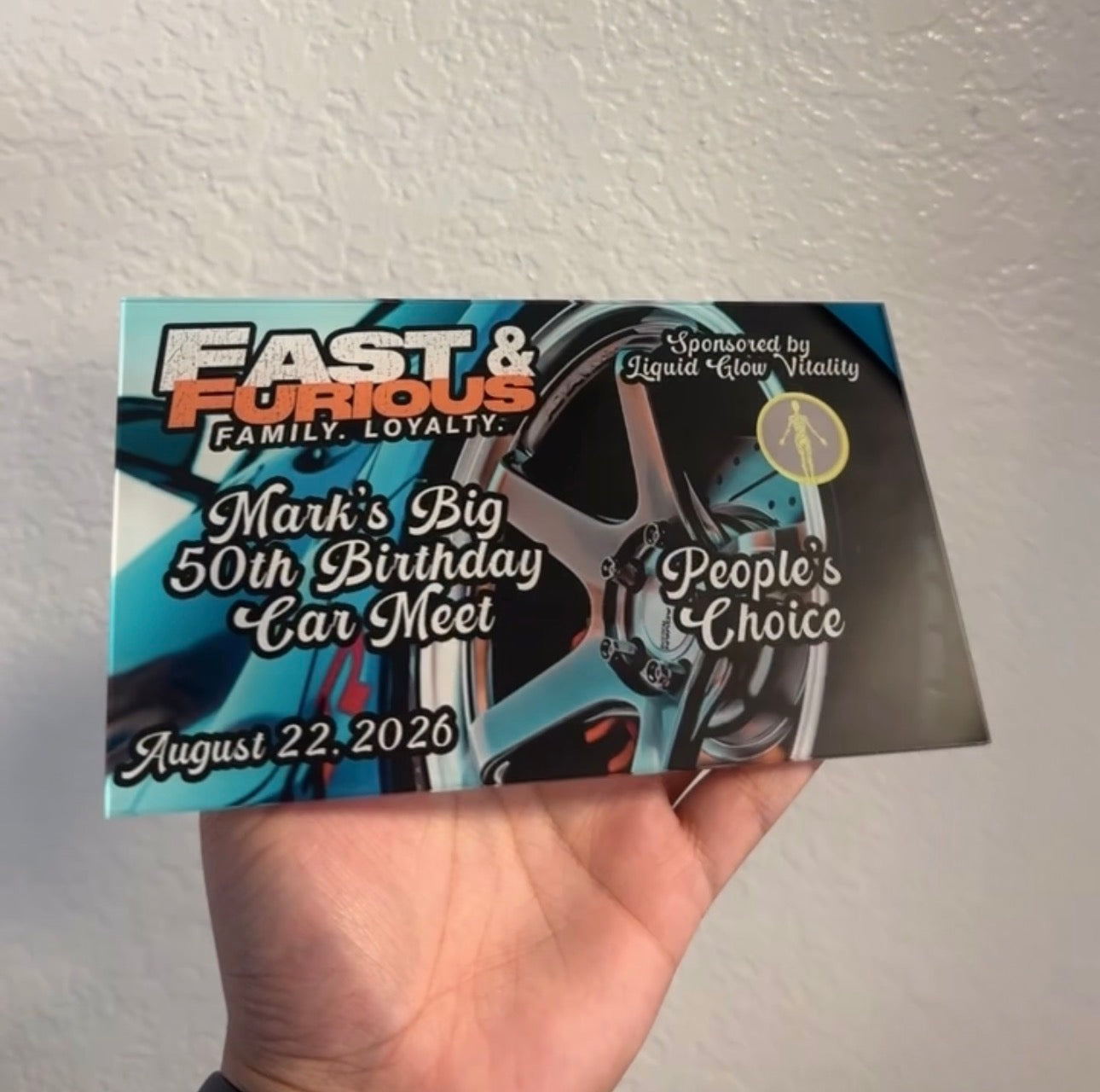 Custom Acrylic Plaque Award | Engraved Car Show Trophy | Personalized Acrylic Award | Custom Shape Cut | Event Plaque | Car Meet Awards