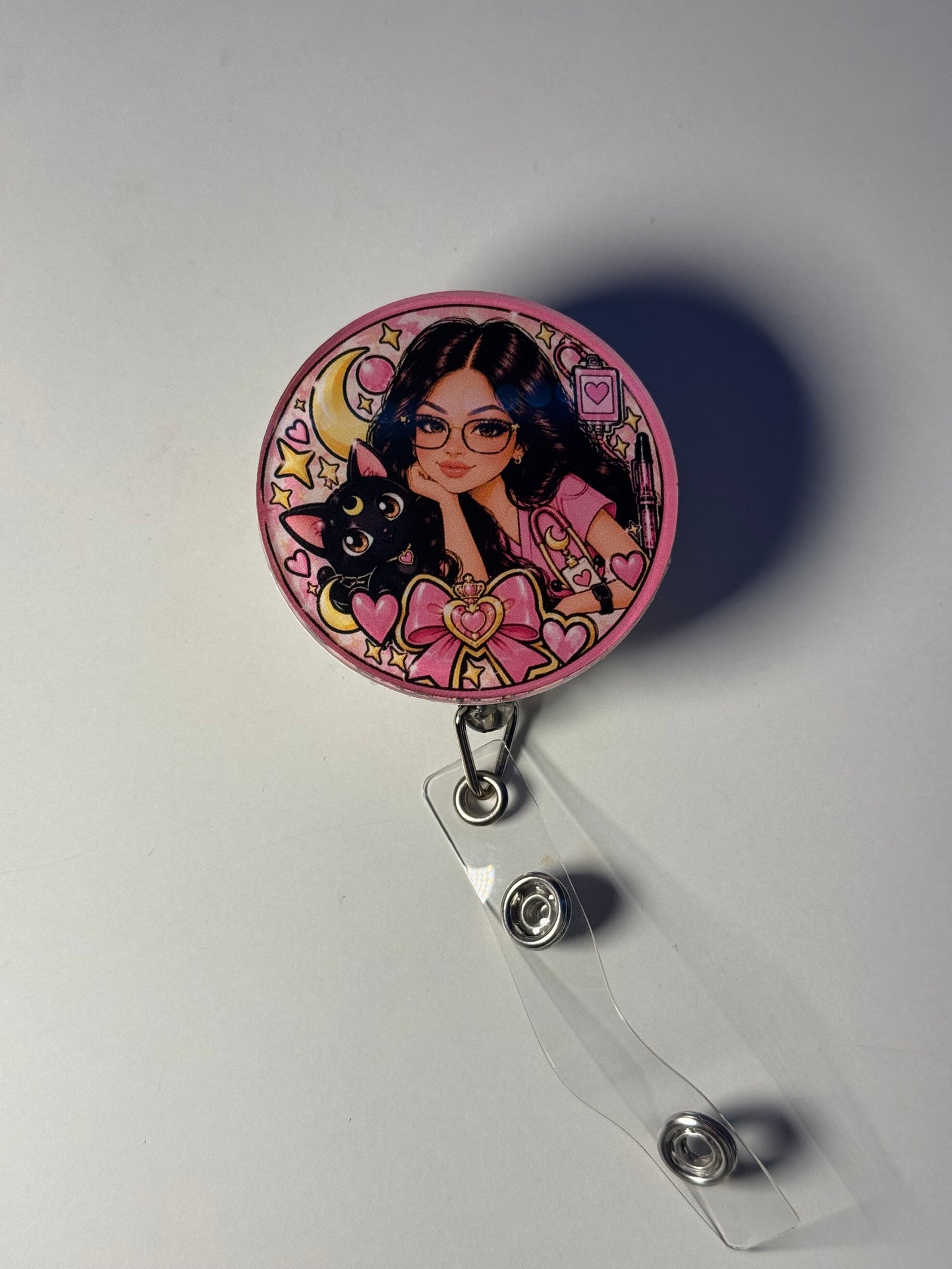 Personalized Nurse Badge Reel & Badge Buddy | Custom Acrylic Badge Holder | Nurse Gift | UV Printed |