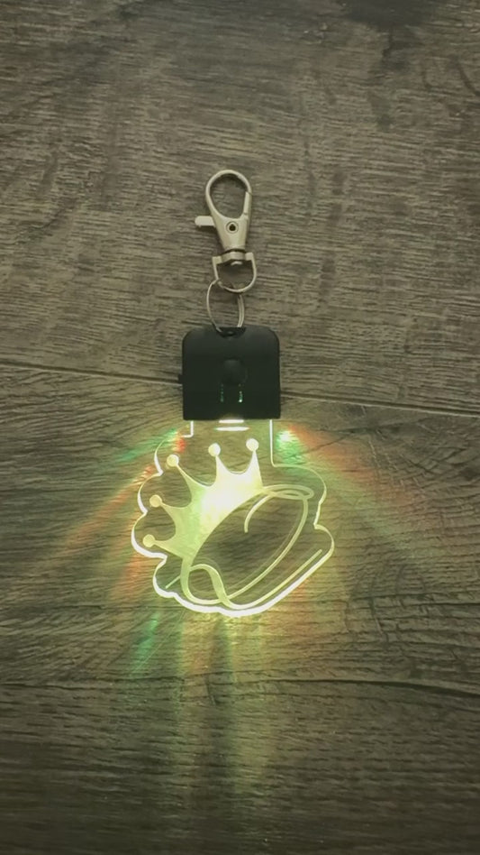 3D Shape Custom Light Up Keychain