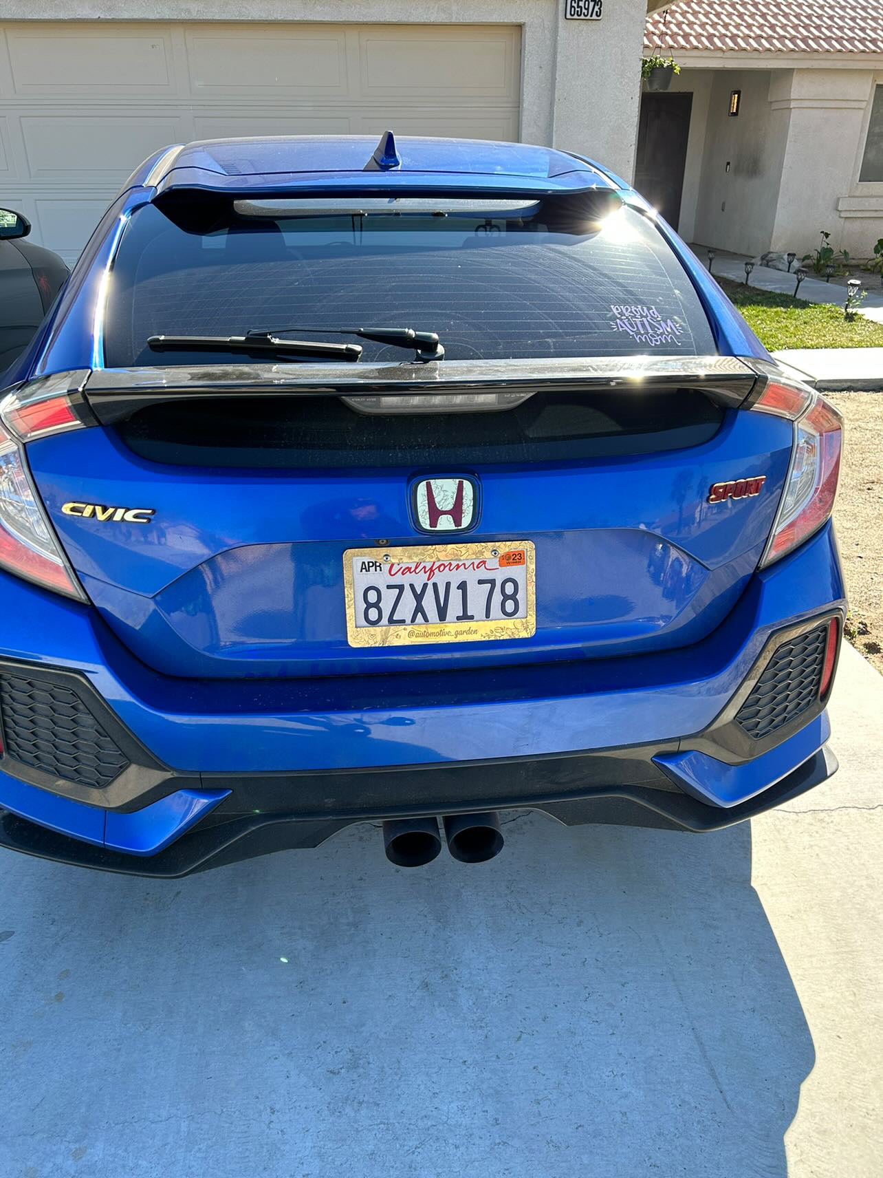 Custom Acrylic Text Car Badges