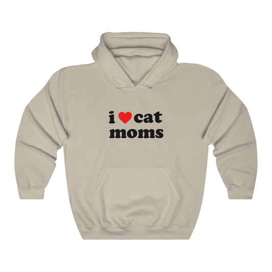 I Heart Cat Moms | Unisex Heavy Blend Hooded Sweatshirt