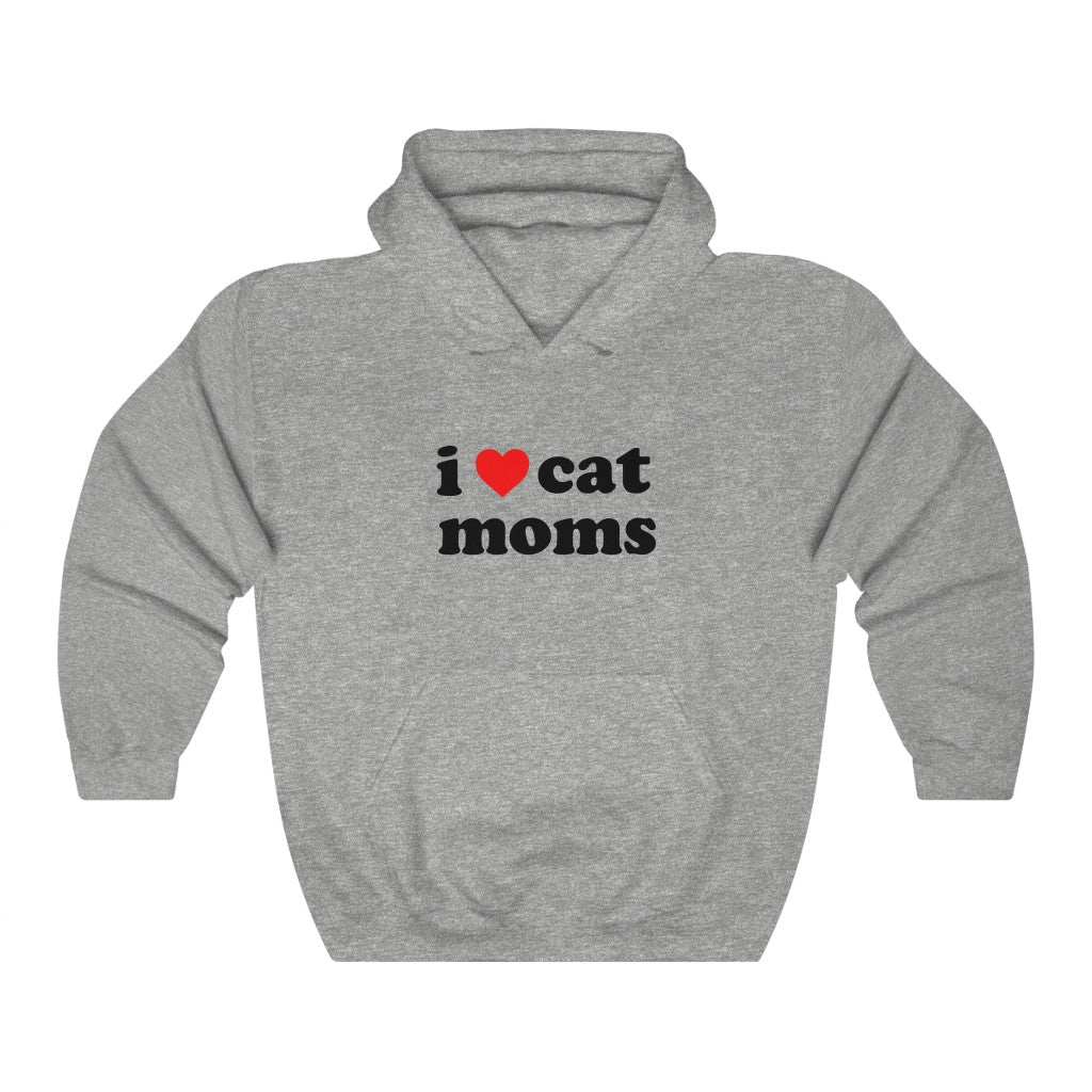 I Heart Cat Moms | Unisex Heavy Blend Hooded Sweatshirt