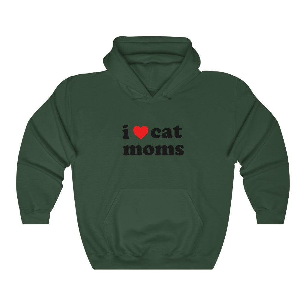 I Heart Cat Moms | Unisex Heavy Blend Hooded Sweatshirt