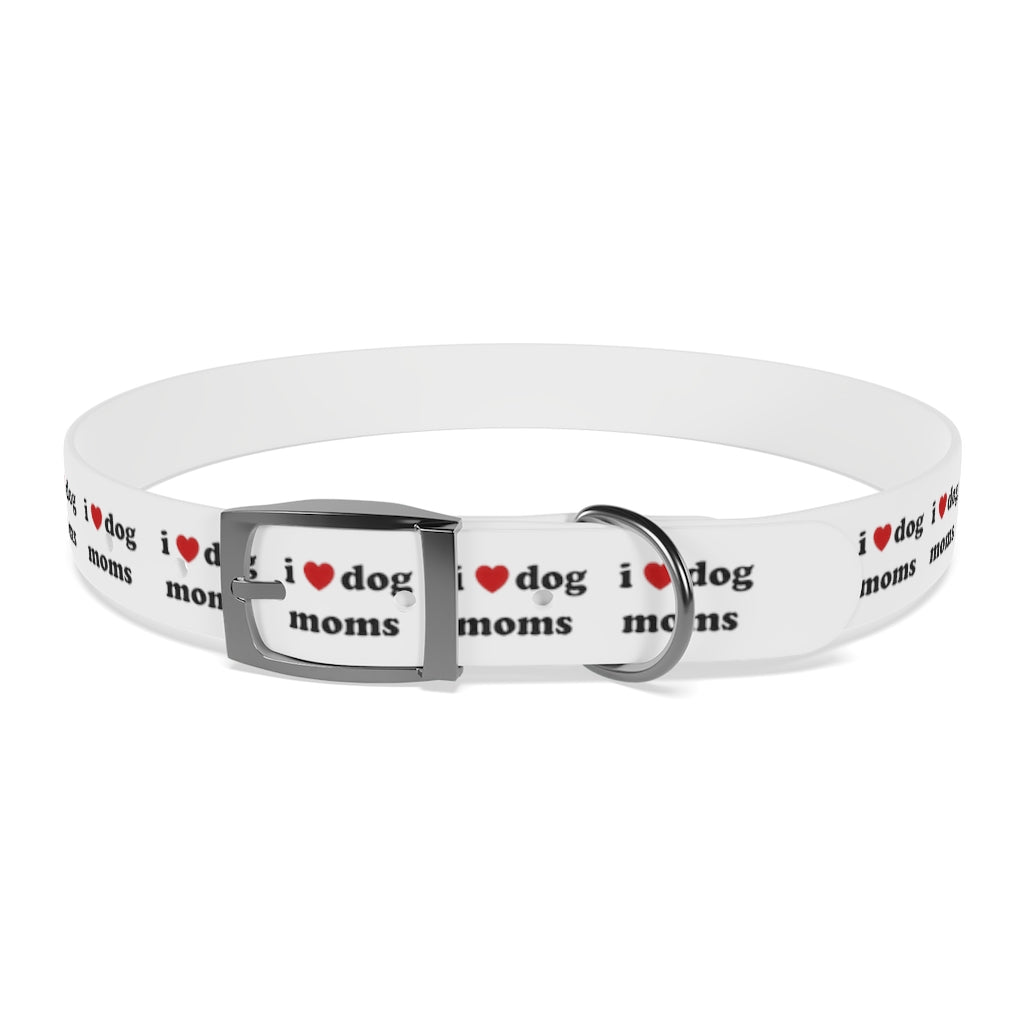 I Heart Dog Moms Dog Collar