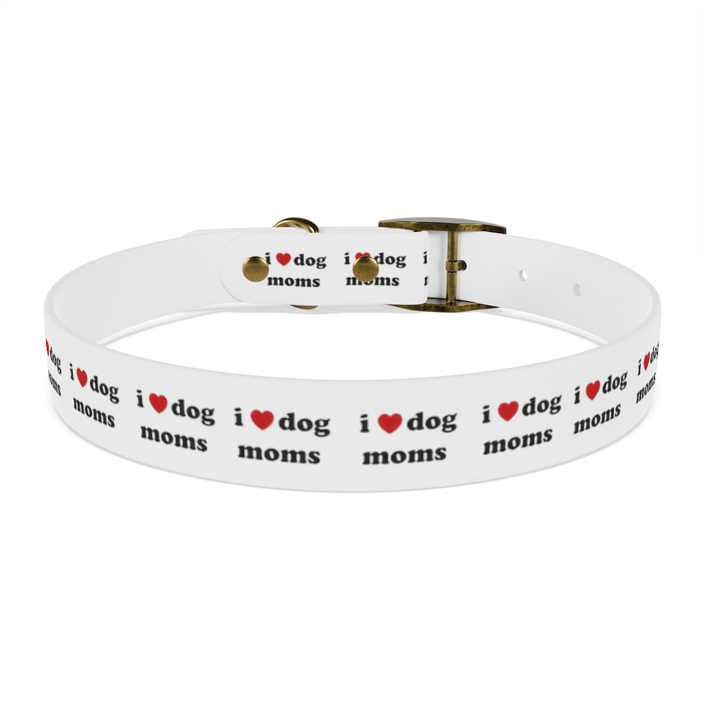 I Heart Dog Moms Dog Collar