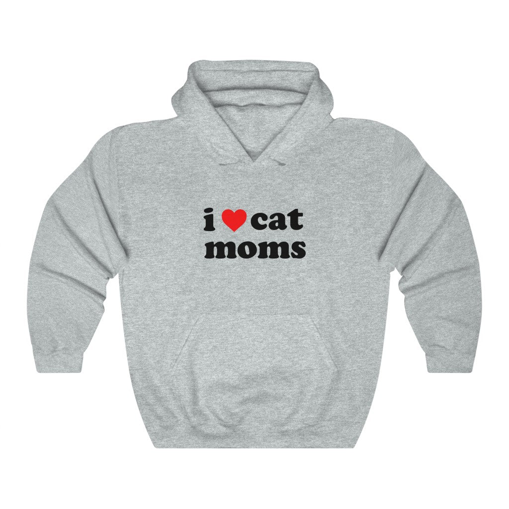 I Heart Cat Moms | Unisex Heavy Blend Hooded Sweatshirt