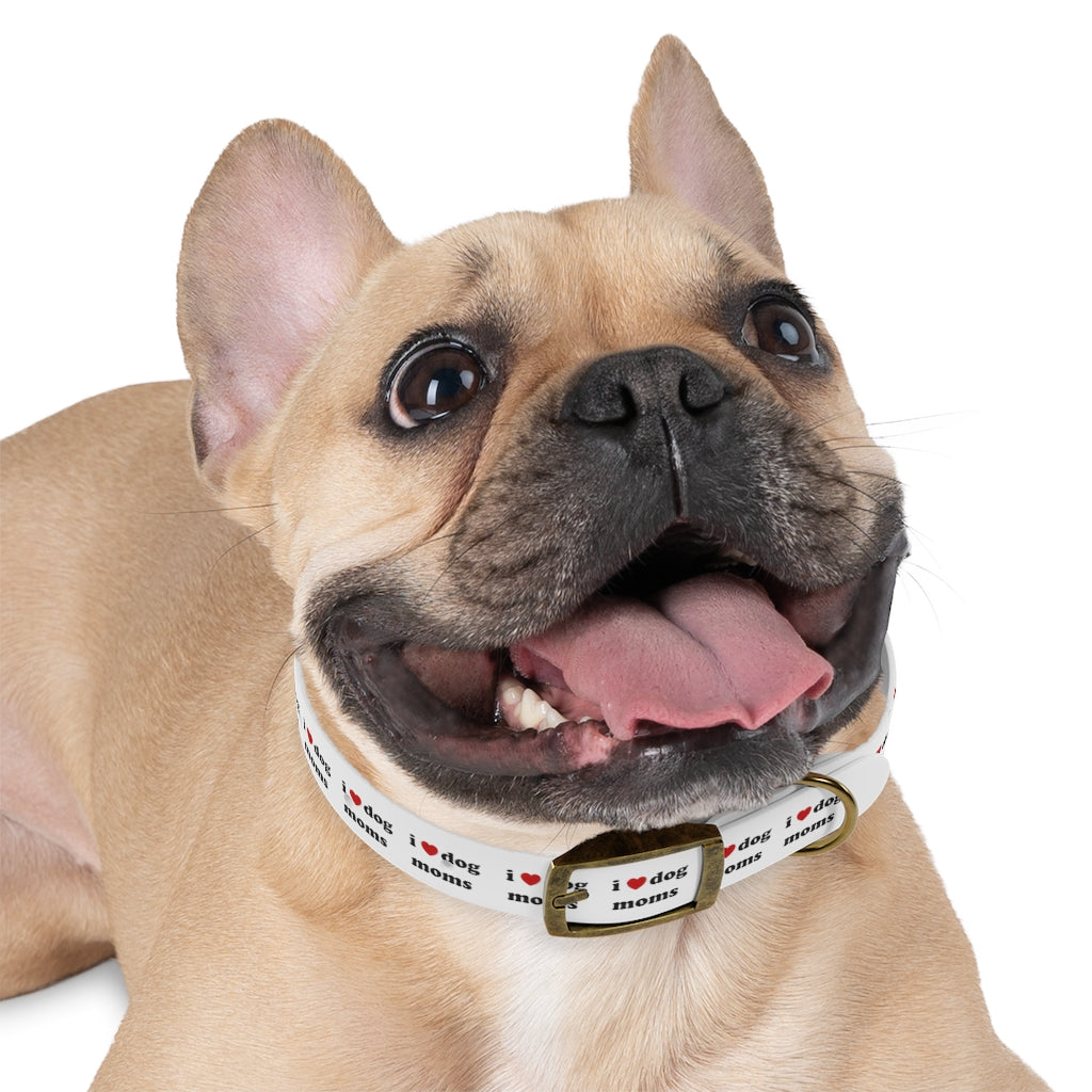 I Heart Dog Moms Dog Collar