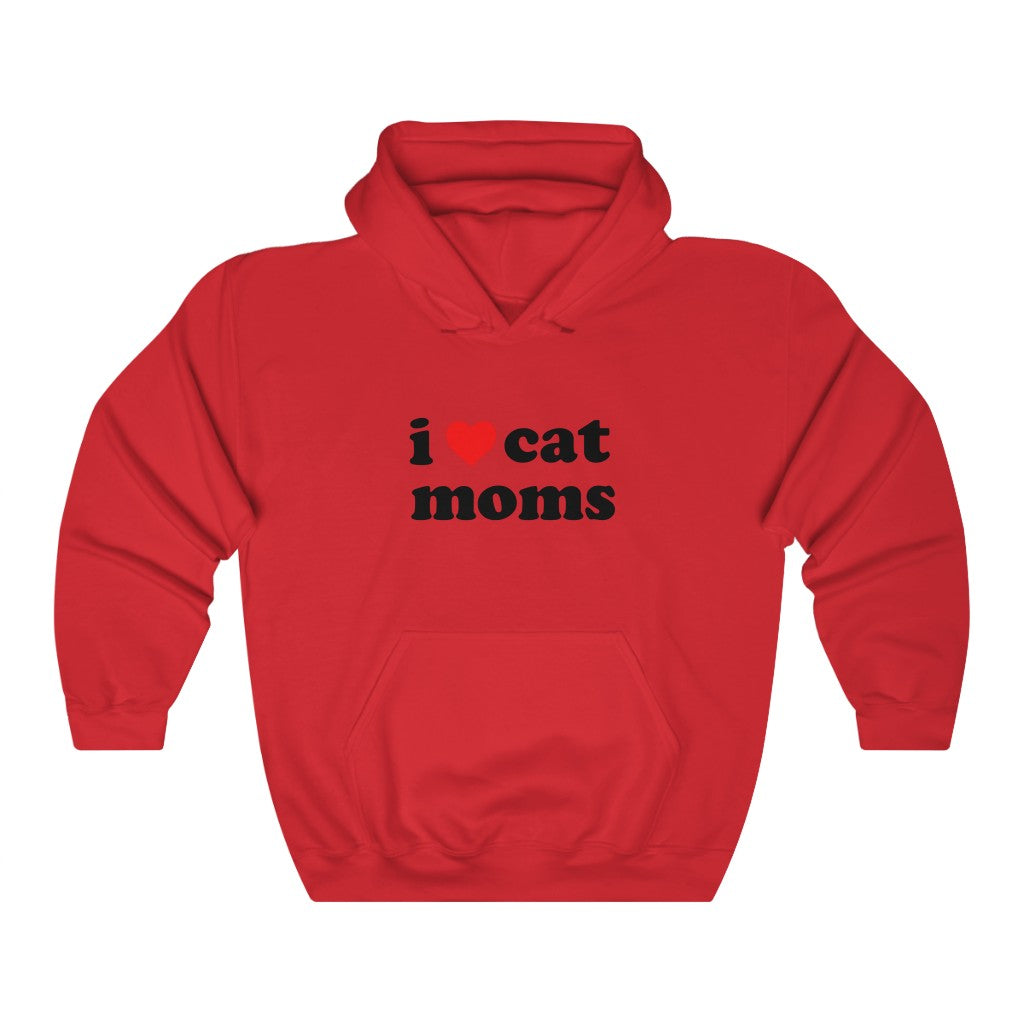 I Heart Cat Moms | Unisex Heavy Blend Hooded Sweatshirt