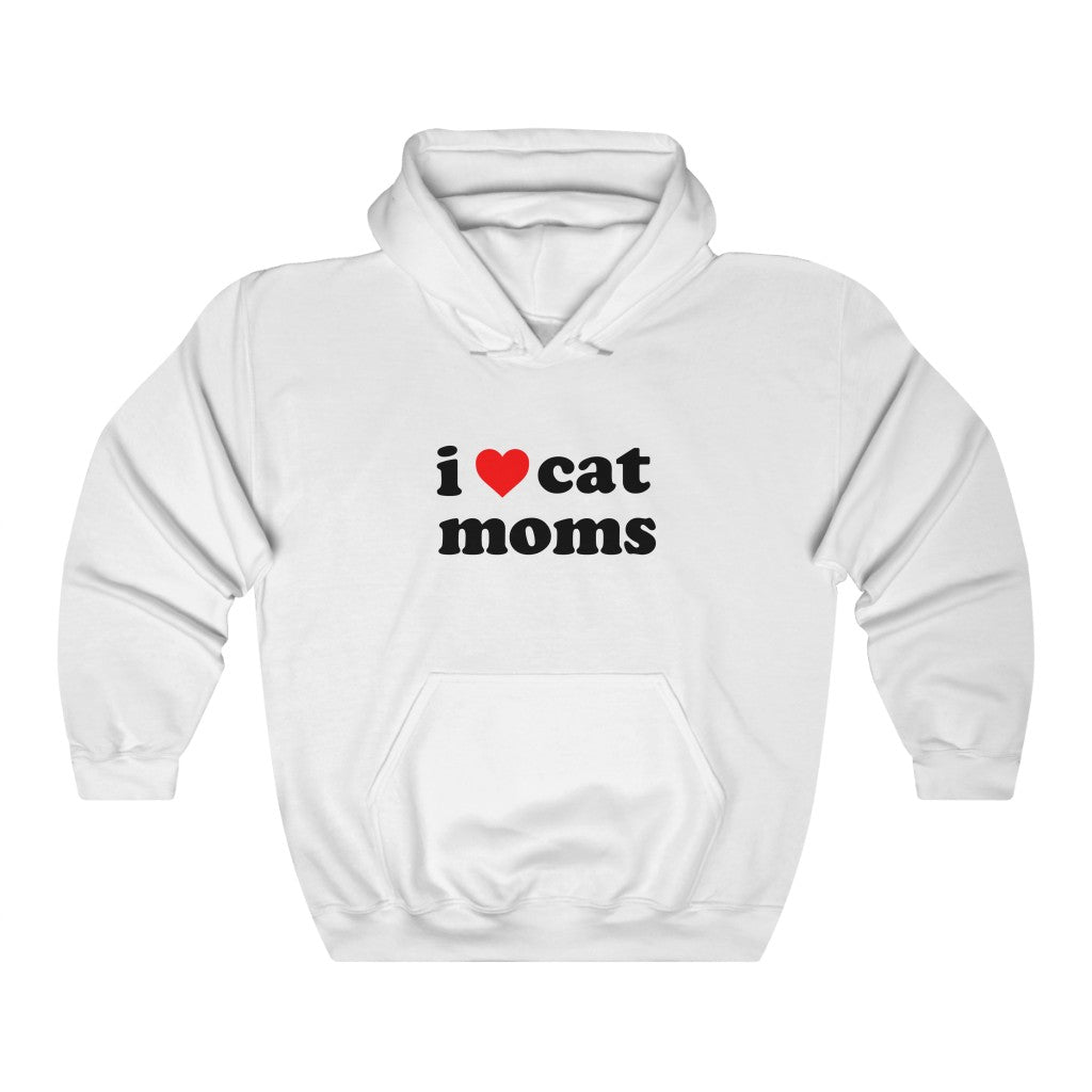 I Heart Cat Moms | Unisex Heavy Blend Hooded Sweatshirt