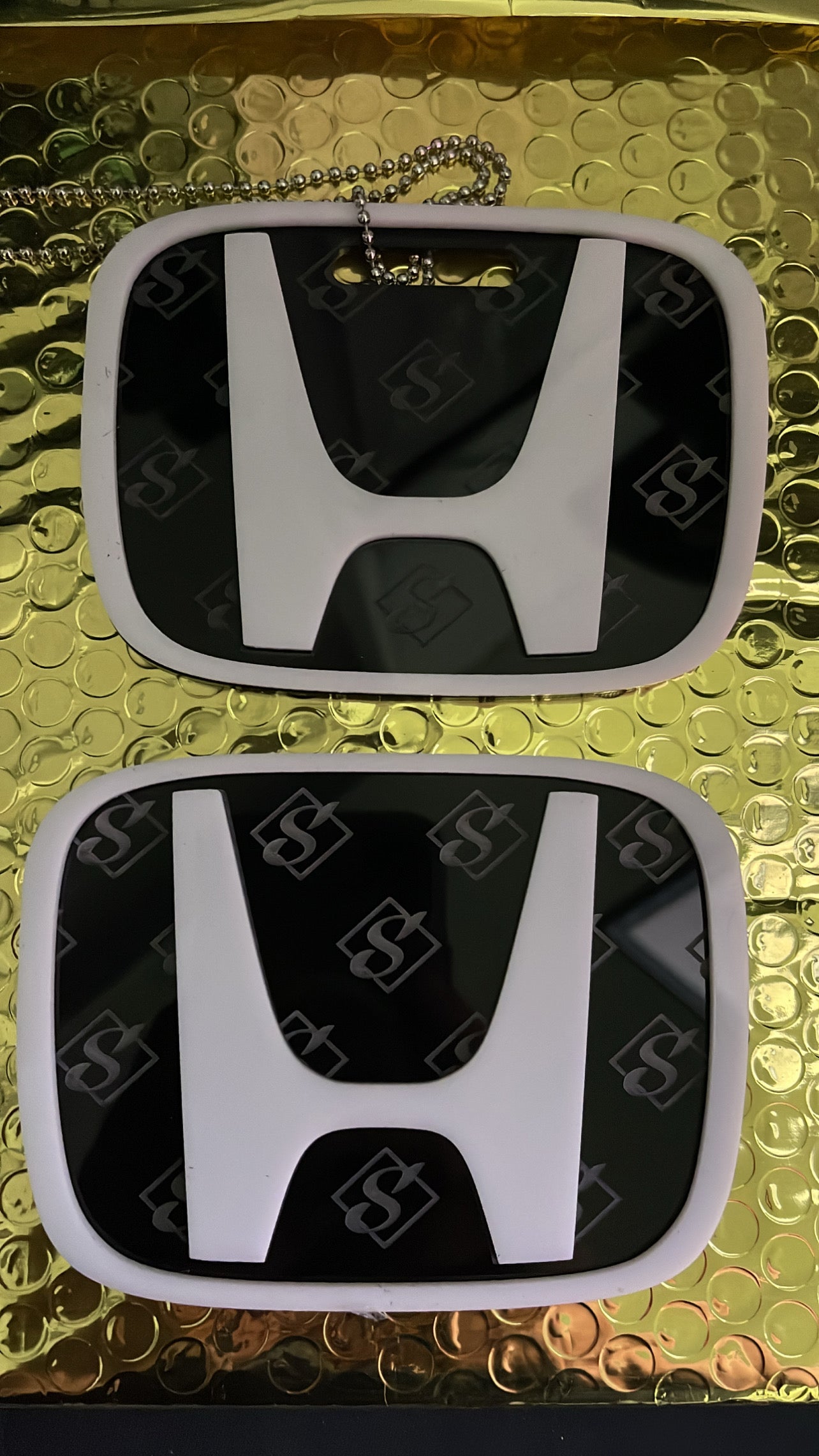 Custom Engraved Acrylic H Inspired Badges