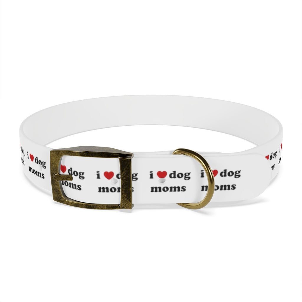 I Heart Dog Moms Dog Collar