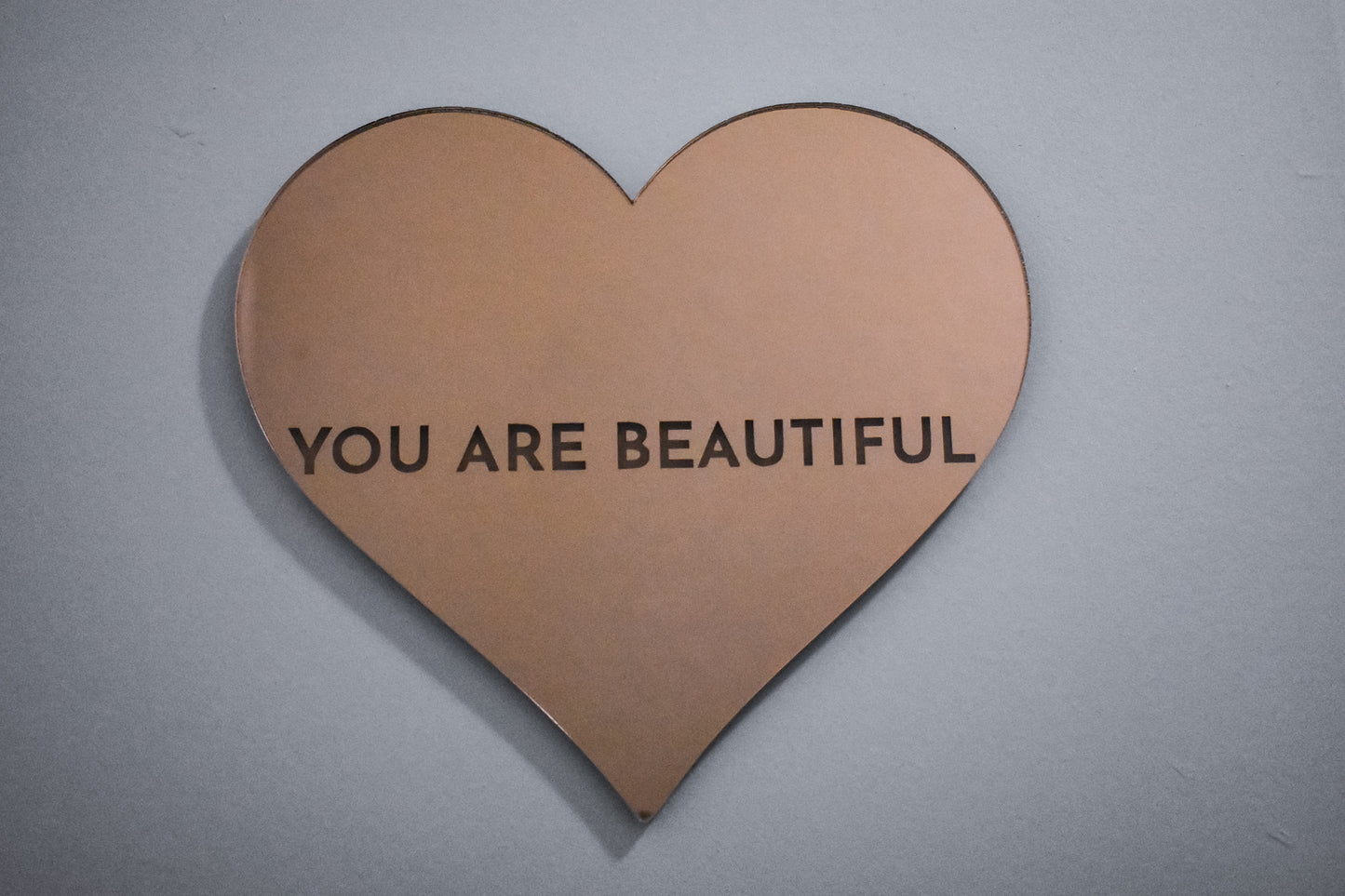 You Are Beautiful Heart Acrylic MIrror | Wall Art