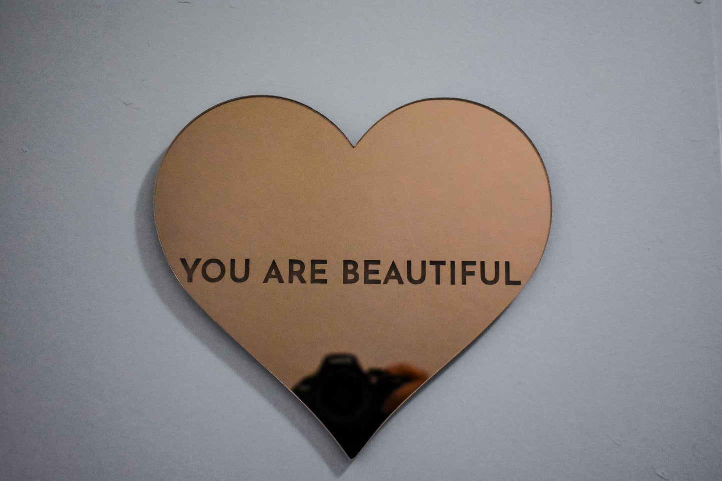 You Are Beautiful Heart Acrylic MIrror | Wall Art