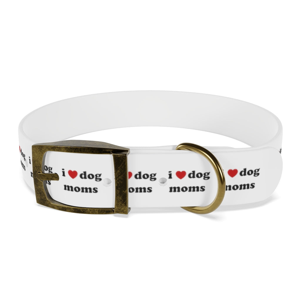 I Heart Dog Moms Dog Collar