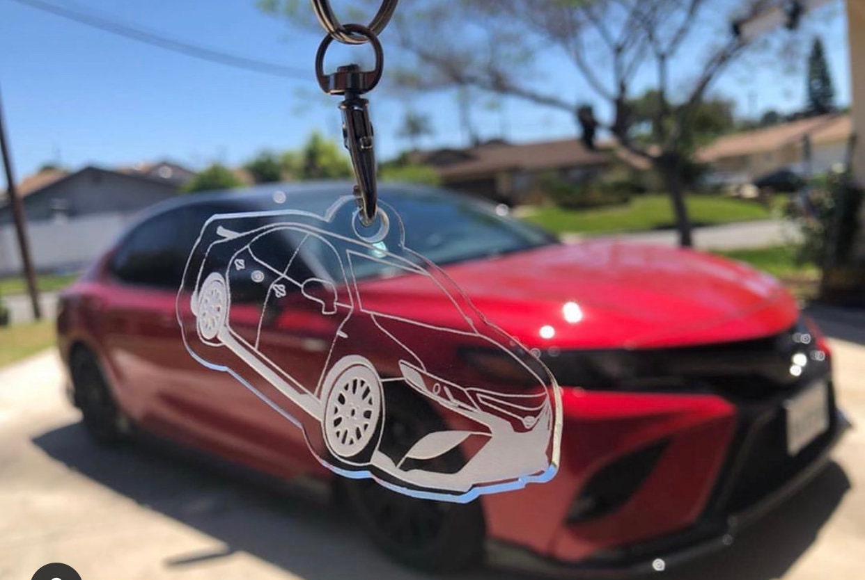 Custom Car Acrylic Keychain