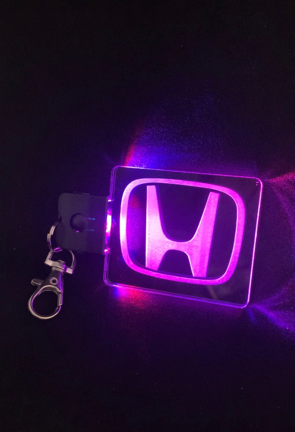 Custom light up keychain