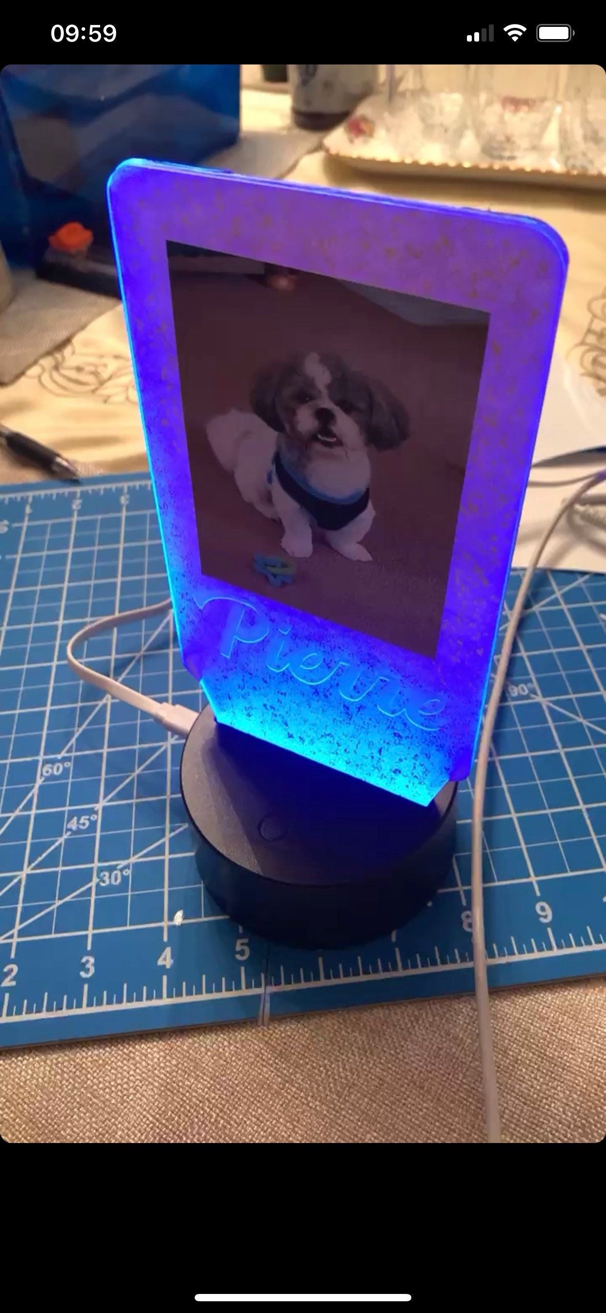 Custom Light Up Album Plaque