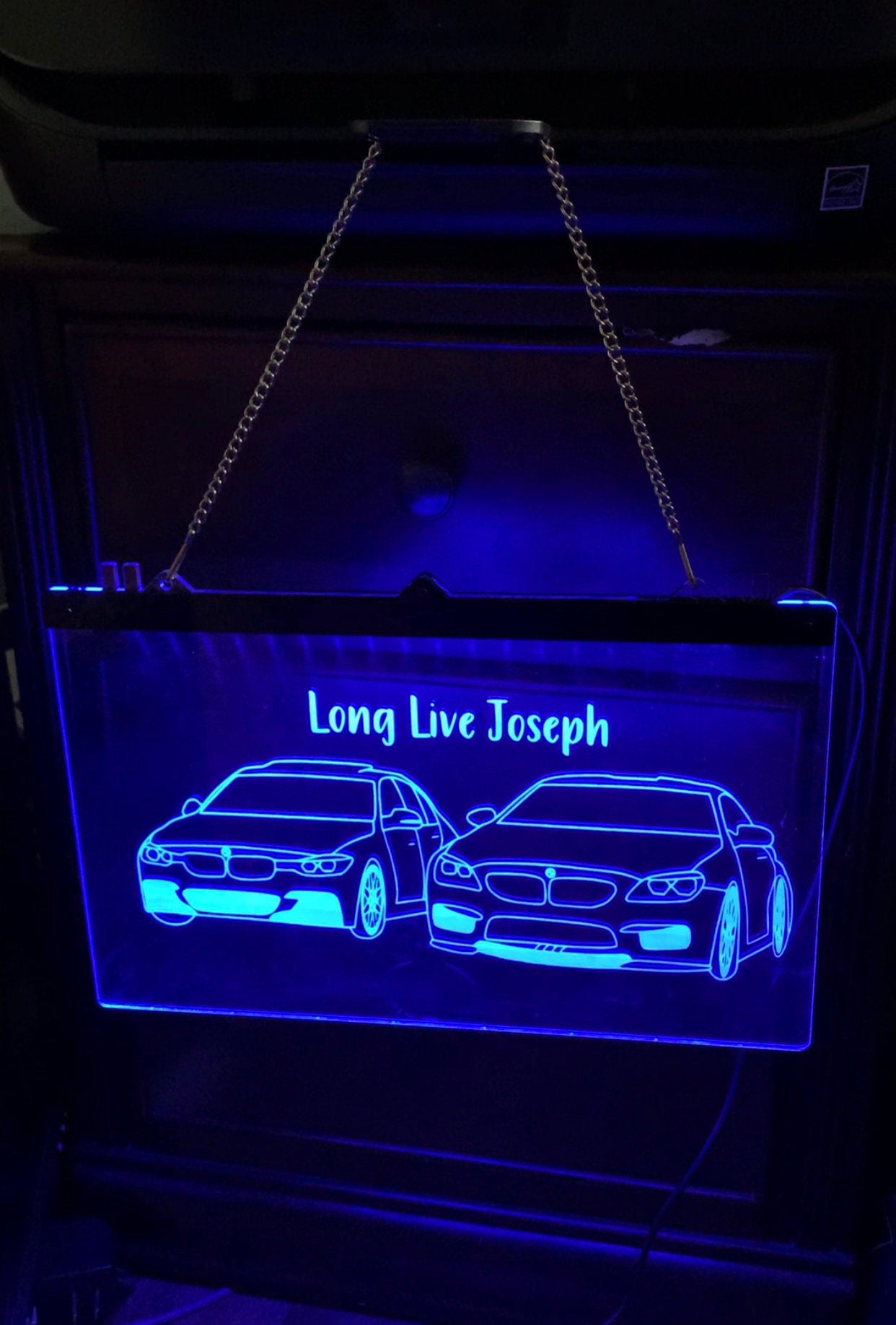 Custom Light Up Hanging Plaque | LED Sign | Color Changing Sign